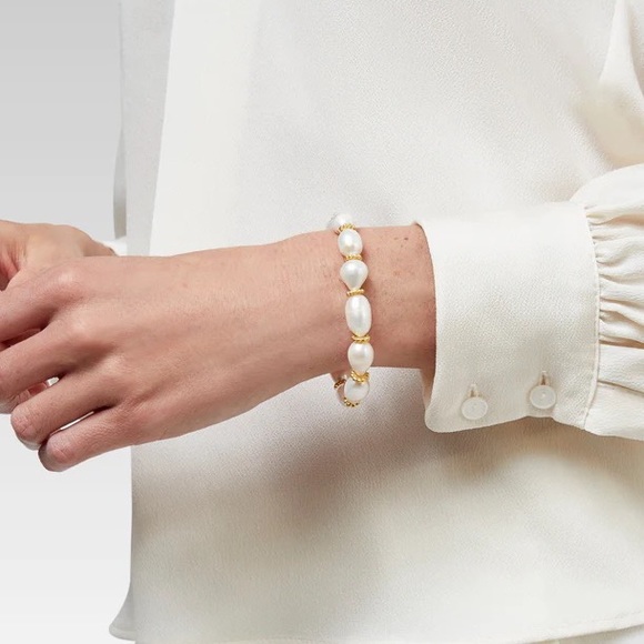 Julie Vos Marbella bracelet NWT PEARL NO BOX - Picture 3 of 4
